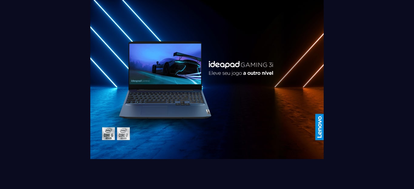 Noteboook Gamer Lenovo Ideapad Gaming 3i Intel Core i5-10300H 8GB 256GB SSD GeForce GTX 1650 4GB 15,6 Full HD Linux, Azul